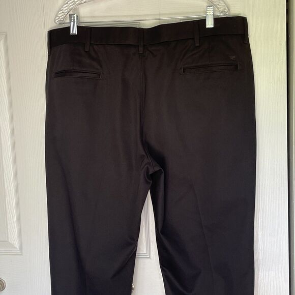 Haggar H26 Men's Straight Fit Trousers Black 40x29 Pants - Picture 3 of 16